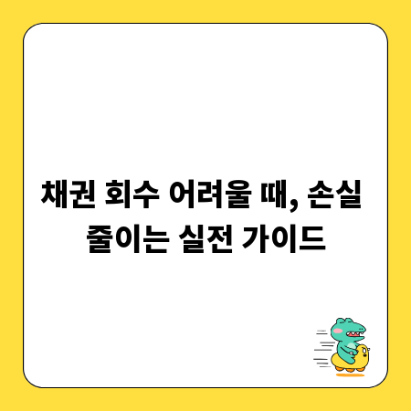 채권 회수 어려울 때, 손실 줄이는 실전 가이드