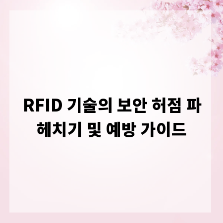 RFID 기술의 보안 허점 파헤치기 및 예방 가이드