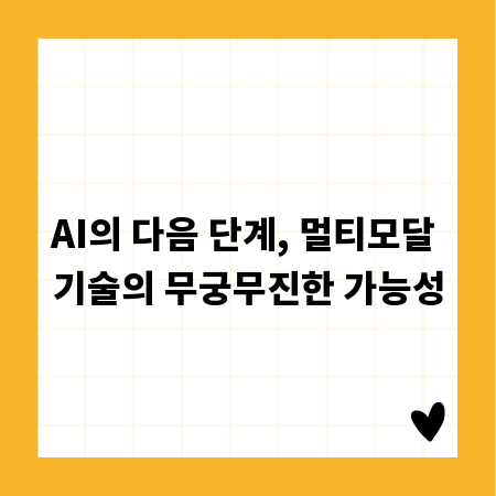 AI의 다음 단계, 멀티모달 기술의 무궁무진한 가능성