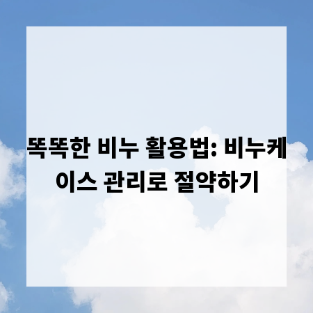 똑똑한 비누 활용법: 비누케이스 관리로 절약하기