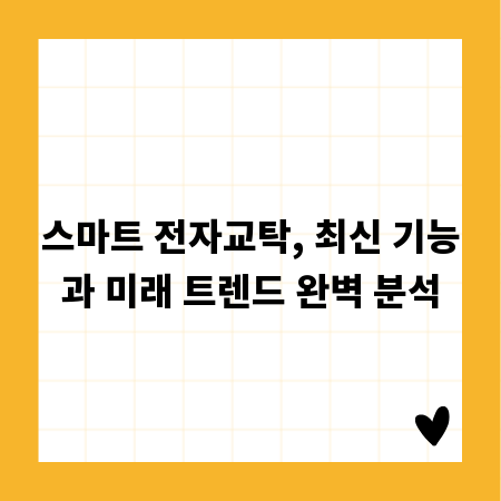 스마트 전자교탁, 최신 기능과 미래 트렌드 완벽 분석