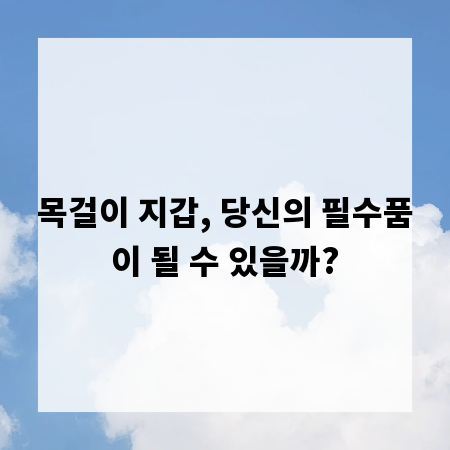 목걸이 지갑, 당신의 필수품이 될 수 있을까?