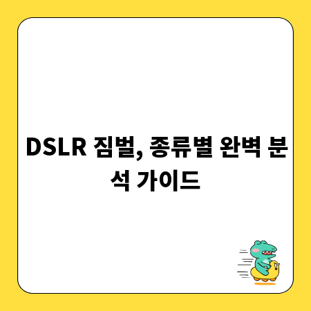 DSLR 짐벌, 종류별 완벽 분석 가이드