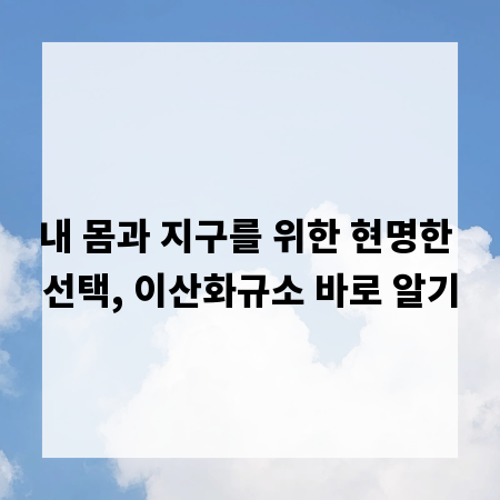 내 몸과 지구를 위한 현명한 선택, 이산화규소 바로 알기