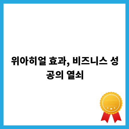 위아히얼 효과, 비즈니스 성공의 열쇠
