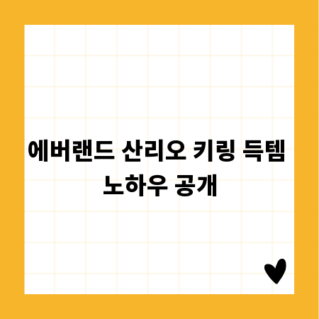 에버랜드 산리오 키링 득템 노하우 공개