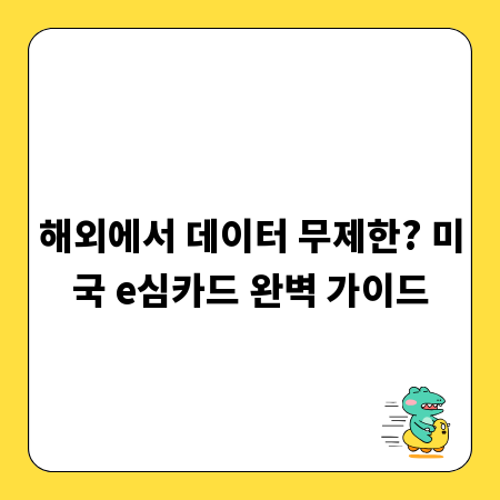 해외에서 데이터 무제한? 미국 e심카드 완벽 가이드