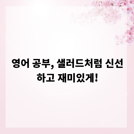 영어 공부, 샐러드처럼 신선하고 재미있게!